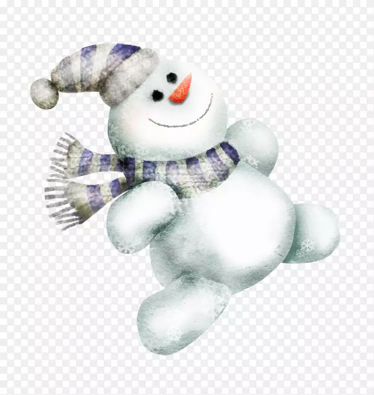 毛绒玩具和可爱的玩具圣诞装饰品婴儿雪人
