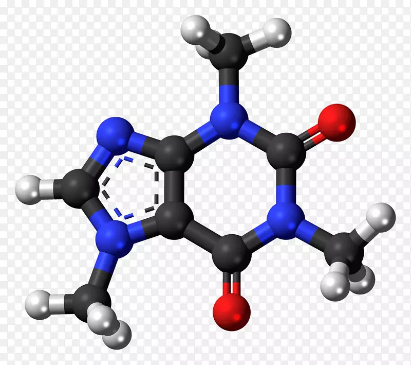 水杨酸乙醇酸化学球棒模型分子