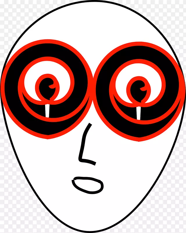 外星生命绘画剪辑艺术-红眼睛