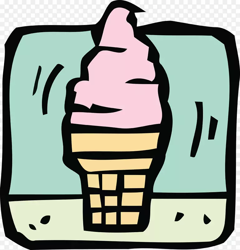 冰淇淋锥葡萄酒电脑图标剪贴画-冰淇淋
