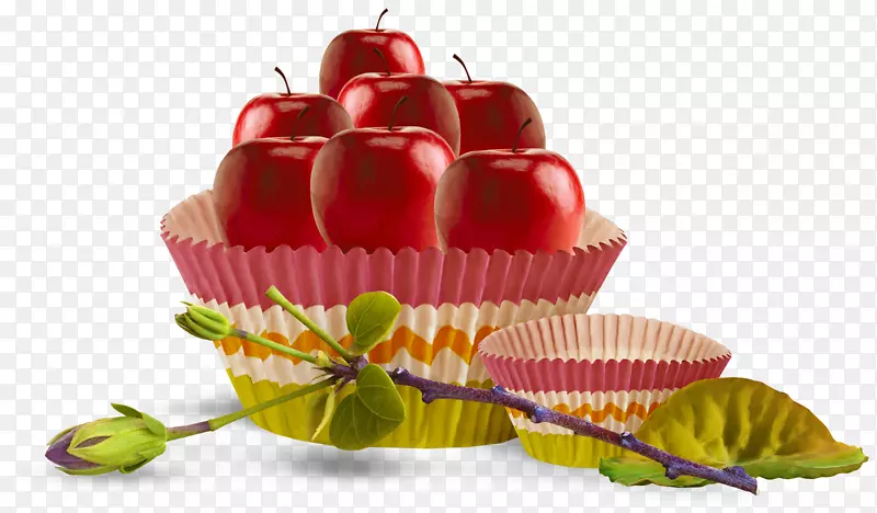 水果苹果杯夹艺术-樱桃