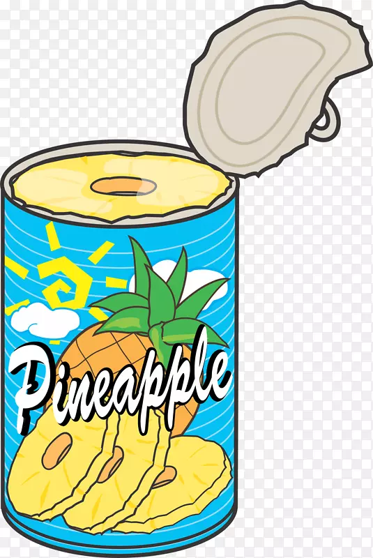 菠萝罐头可以夹艺术-菠萝。