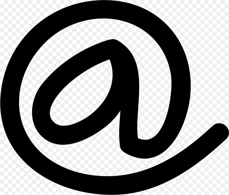 计算机图标arroba符号-mail