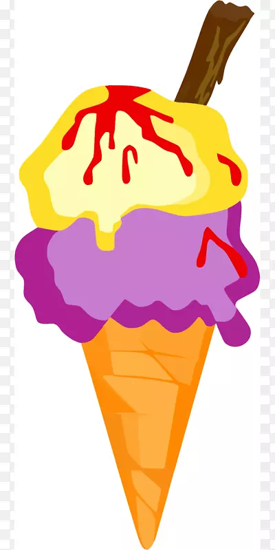 冰淇淋锥画夹艺术-冰淇淋