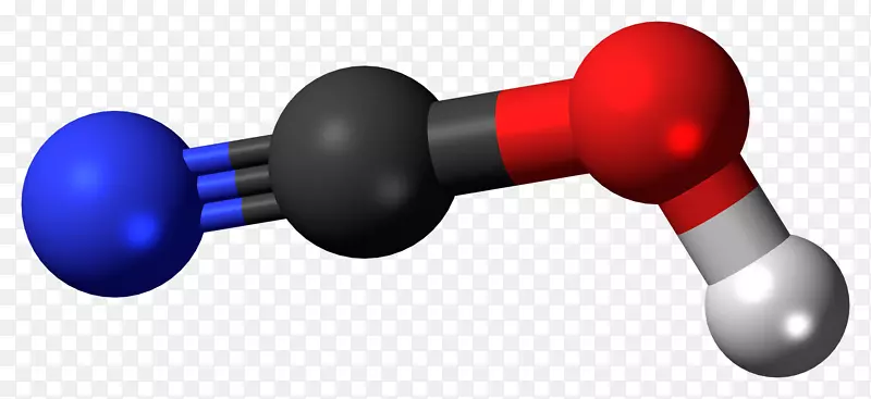 球棒模型异氰酸氰尿酸铜球