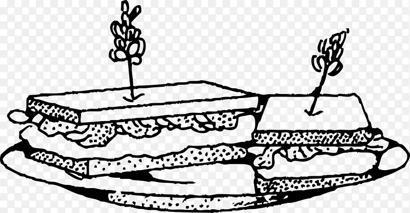 潜水艇三明治花生酱和果冻三明治火腿奶酪三明治热狗夹艺术三明治
