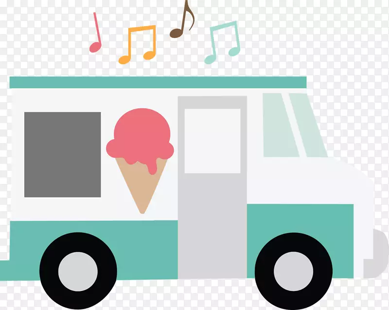 冰淇淋车冰淇淋锥夹艺术车