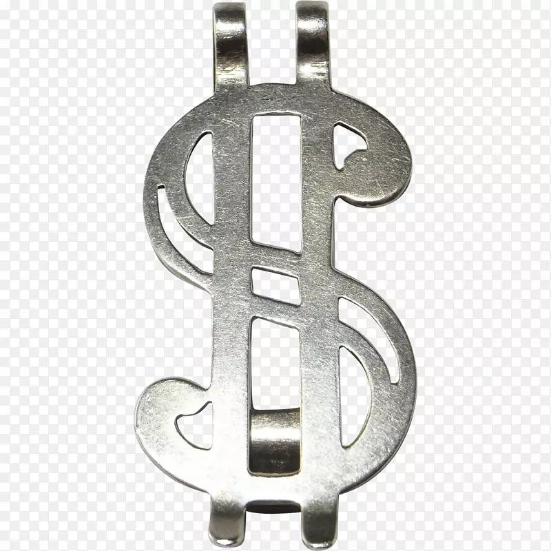 银元签署和平美元货币夹-美元标志