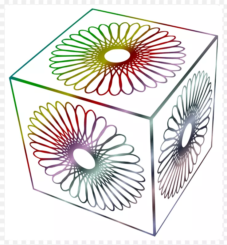 电脑图标螺旋图剪贴画立方体