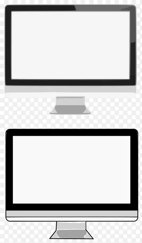 电脑显示器电脑图标显示装置剪贴画页