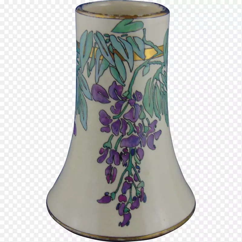 陶瓷艺术花瓶陶器紫藤