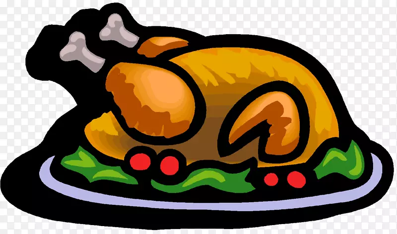 感恩节晚餐火鸡肉夹艺术-火鸡鸟