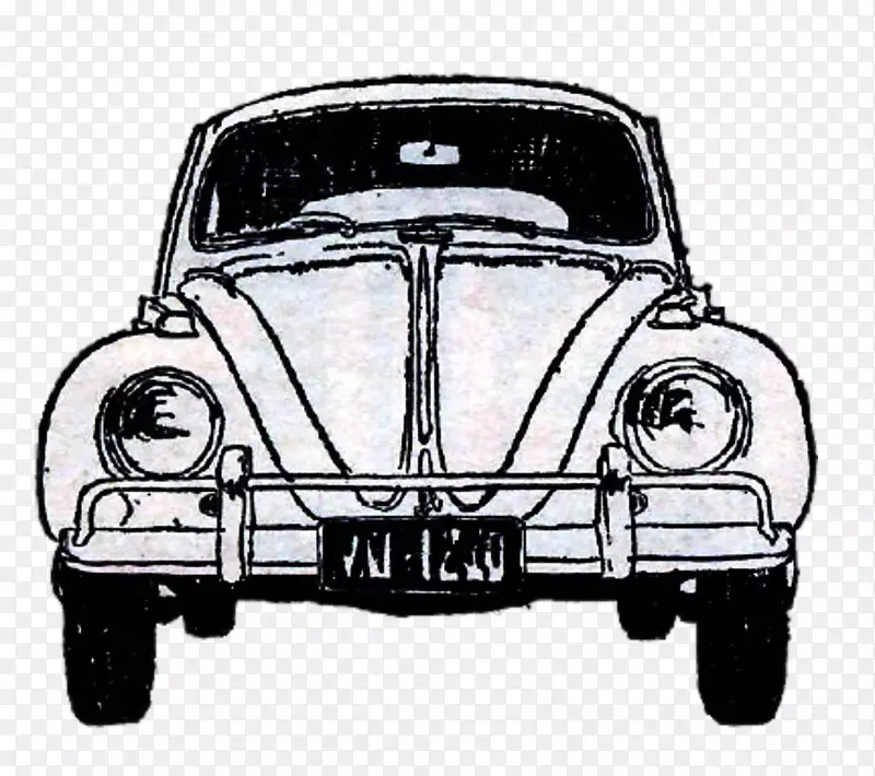 老式汽车大众甲虫经典汽车甲虫