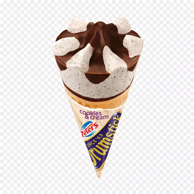 冰淇淋圆锥形甜点食品-鸡腿
