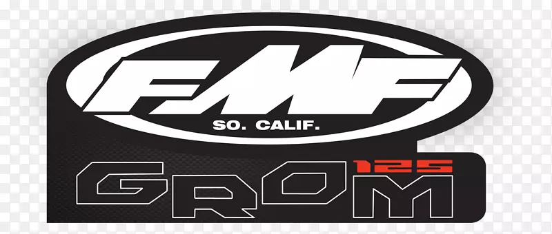 排气系统标志贴标FMF赛车-贴纸