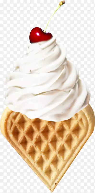 比利时华夫饼冰淇淋早餐-冰淇淋