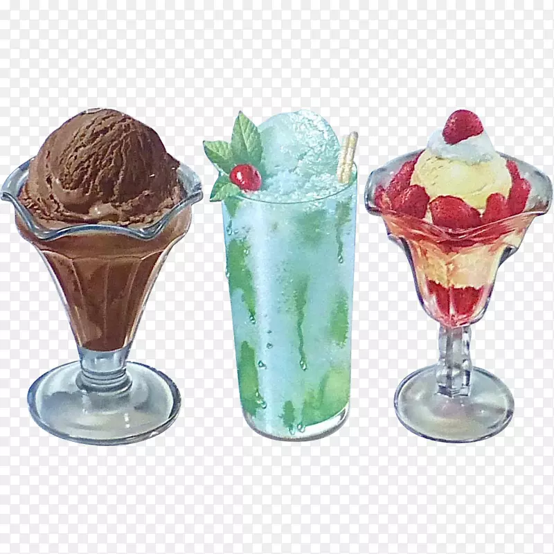 巧克力冰淇淋圣代小摆设荣光-冰淇淋