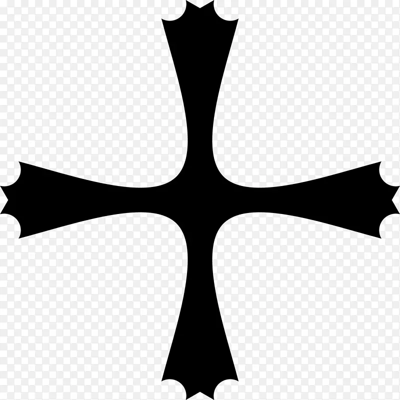 纹章剪贴画中的十字架.十字