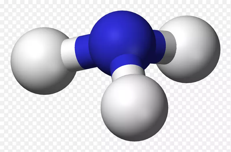 球棒模型氨溶液分子空间填充模型分子