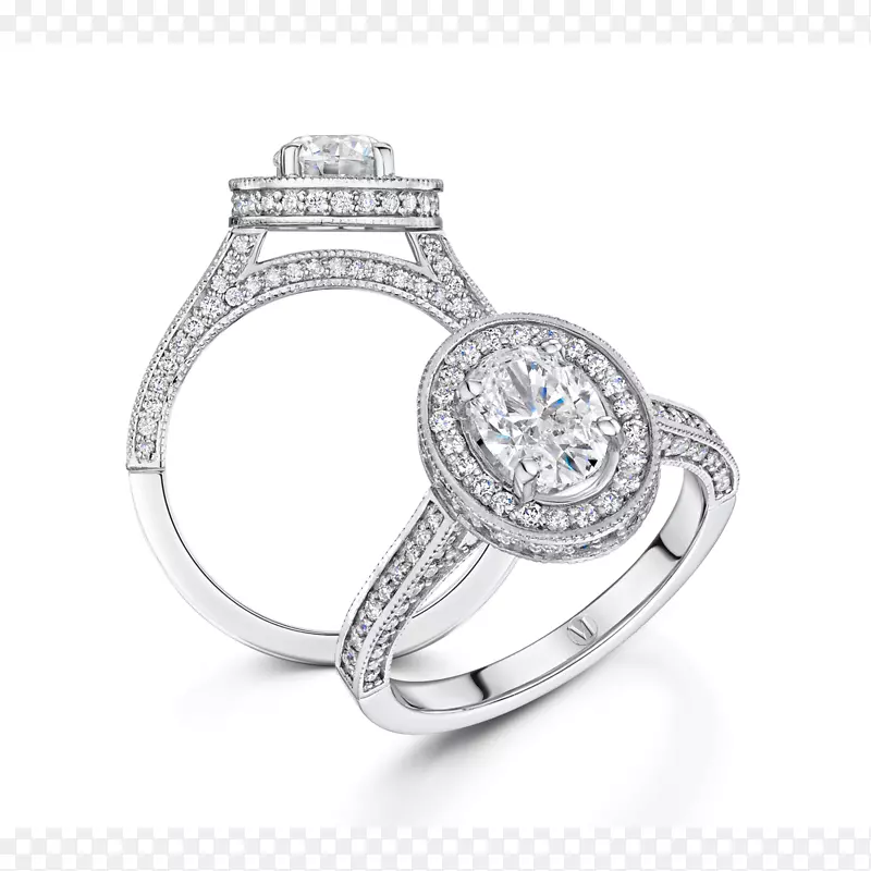 珠宝结婚戒指银宝石钻石戒指