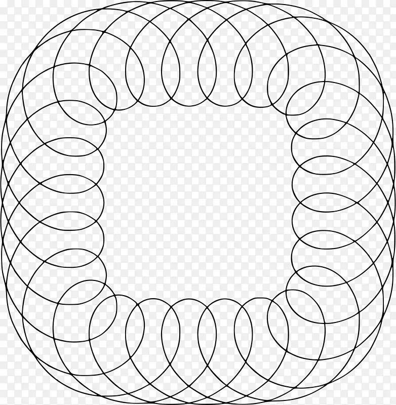 圆椭圆对称角汽车曲线