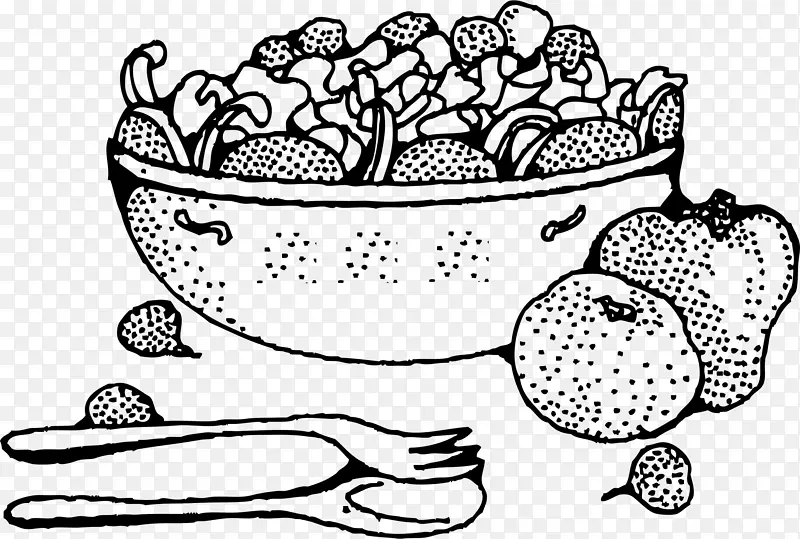 凯撒沙拉水果沙拉玉米饼沙拉土豆沙拉食物盘