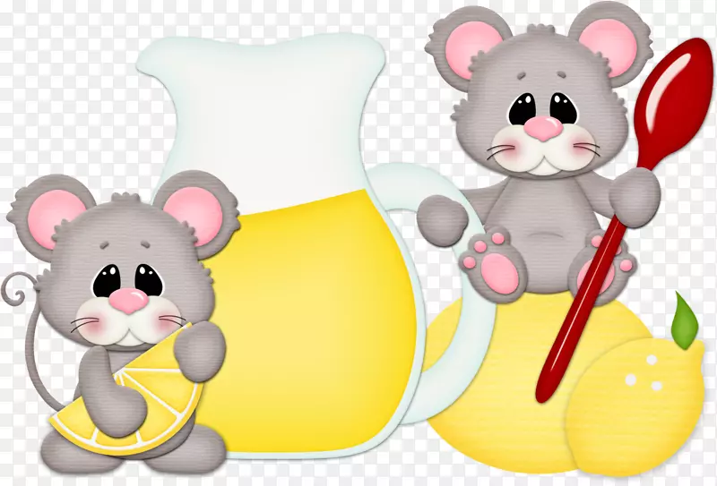 鼠标剪贴画-柠檬水