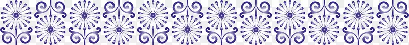 蓝紫色紫丁香图案元素