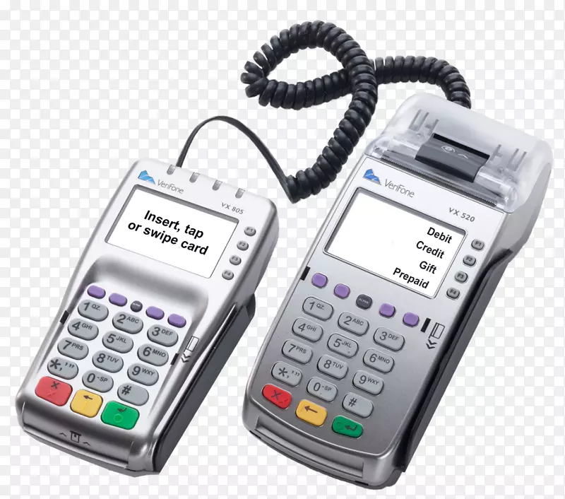 别针垫EMV支付终端信用卡VeriFone持有公司。-收银机