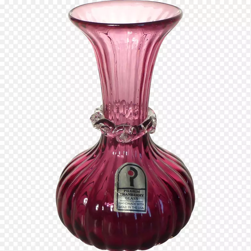 蔓越莓玻璃冲床碗花瓶玻璃艺术.蔓越莓