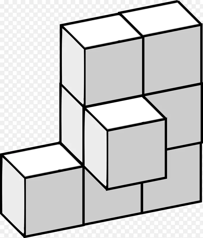 绘图盒等距投影草图-立方体