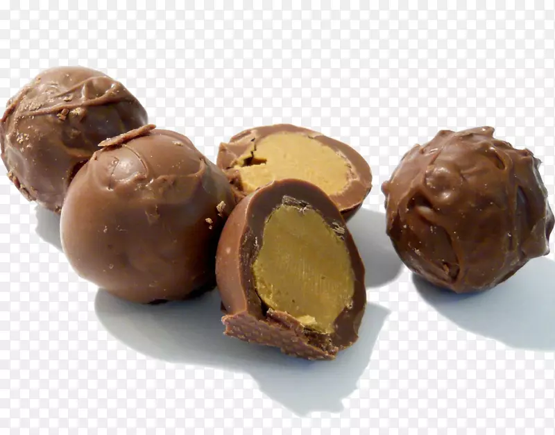 巧克力松露波旁球巧克力球香蕉派巧克力涂有巧克力的花生巧克力