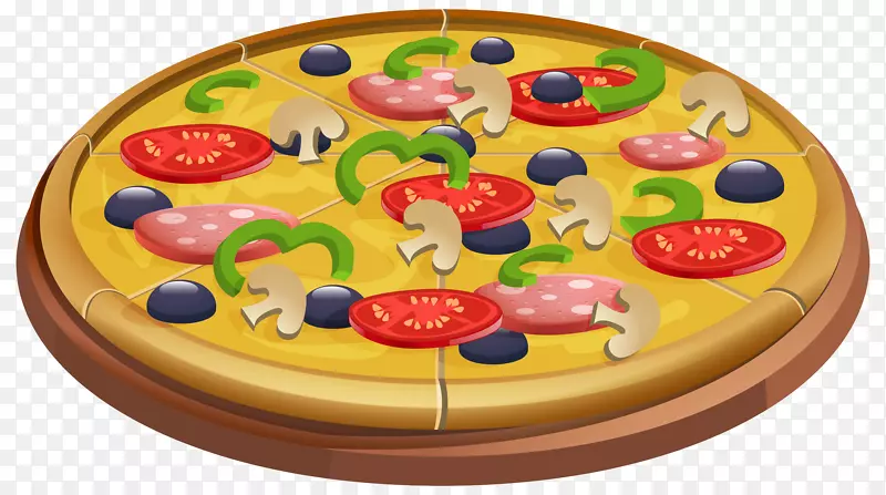 比萨饼食品剪贴画-比萨饼