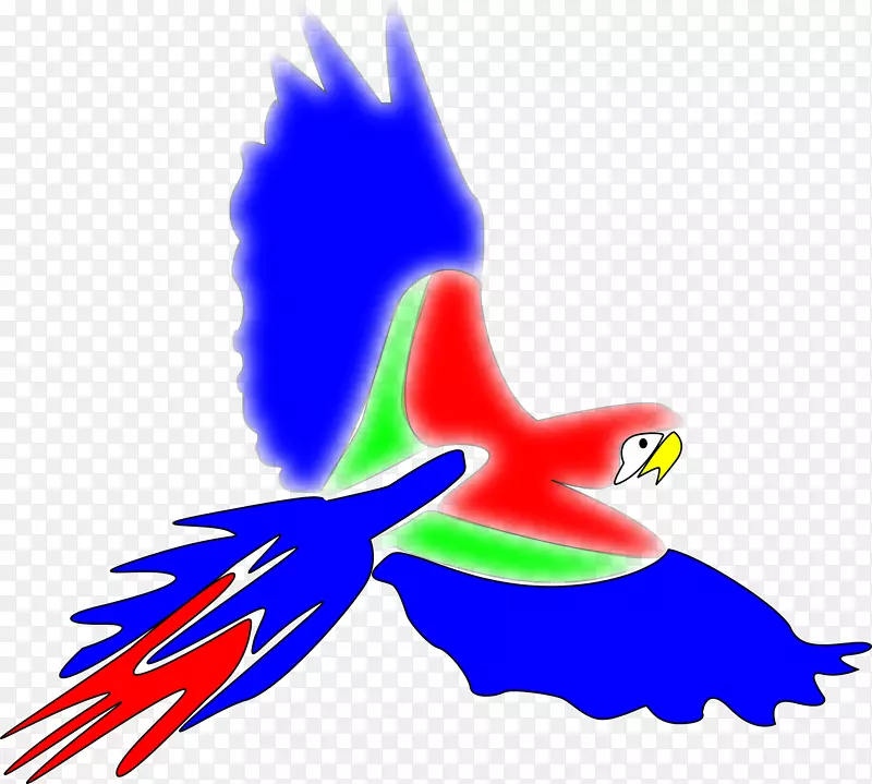 鹦鹉鸟夹艺术飞行鸟