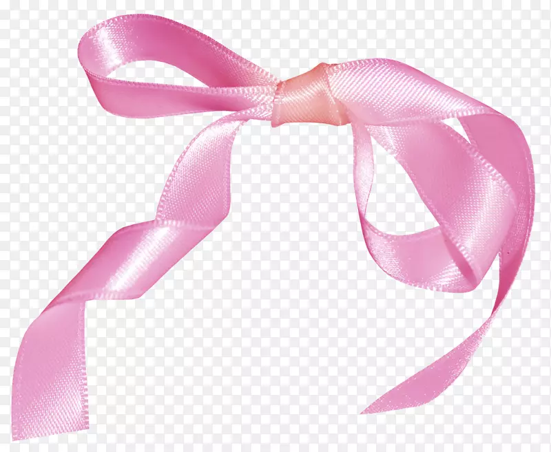 复活节兔子剪贴画-粉色丝带