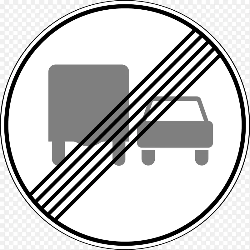 禁止交通标志超车-停车标志