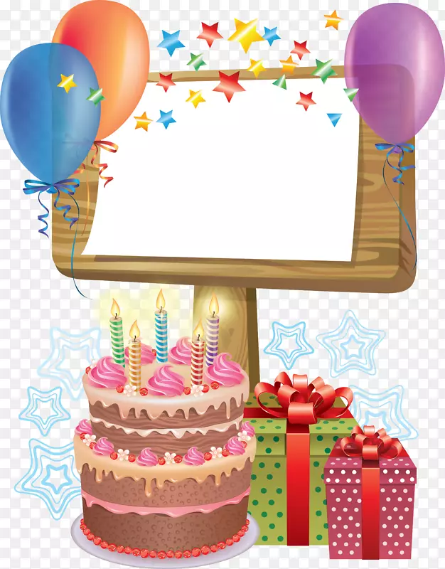 相框生日摄影剪贴画生日装饰品