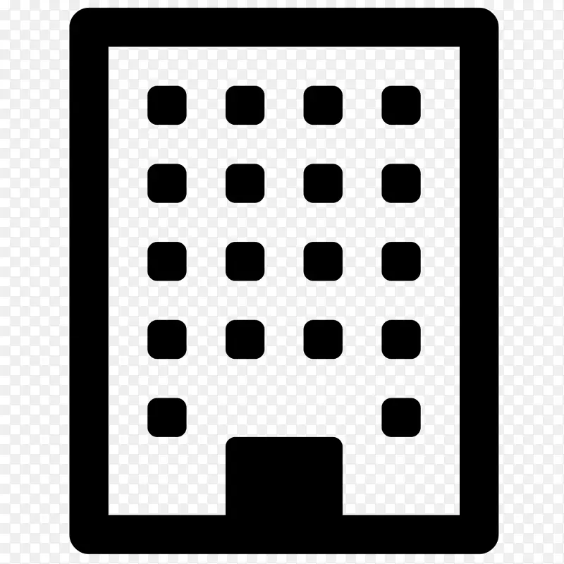 字体令人敬畏的电脑图标大楼-办公大楼