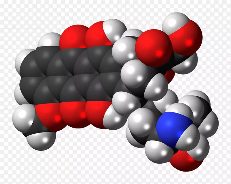 阿霉素分子肿瘤药物脂质体分子