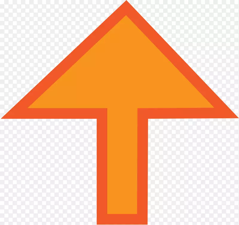 三角形黄色符号-橙色