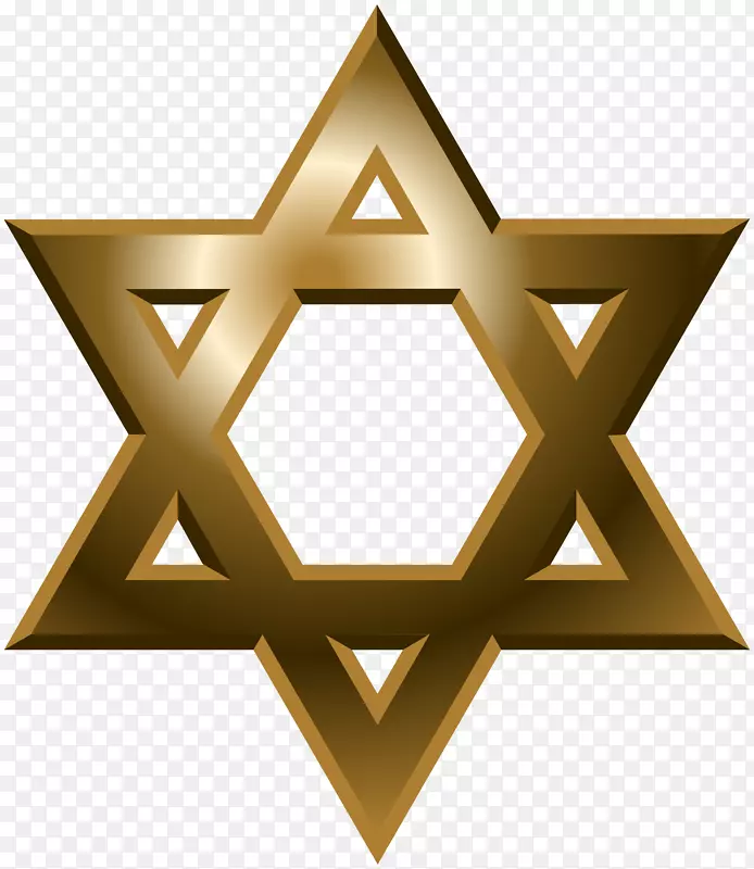 大卫·犹太教之星-犹太节日象征剪贴画