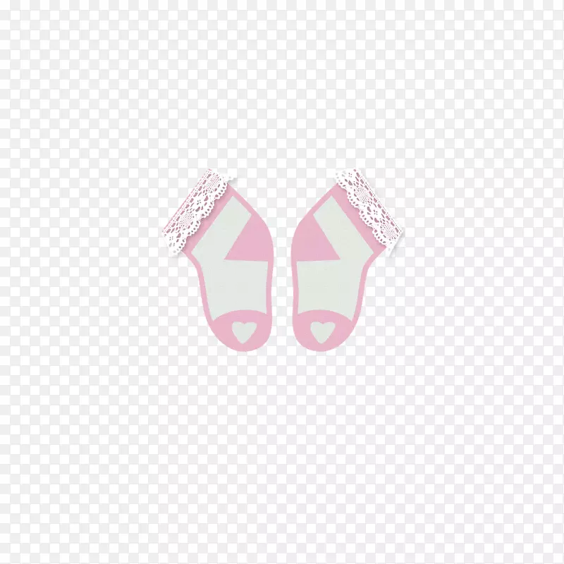 鞋类鞋凉鞋粉红色m字型袜子