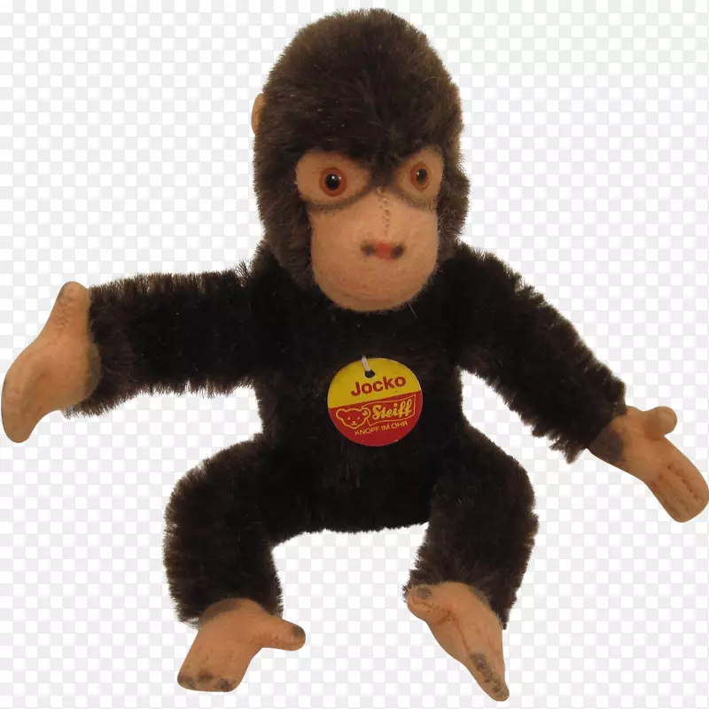 灵长类脊椎动物填充动物玩具毛绒黑猩猩