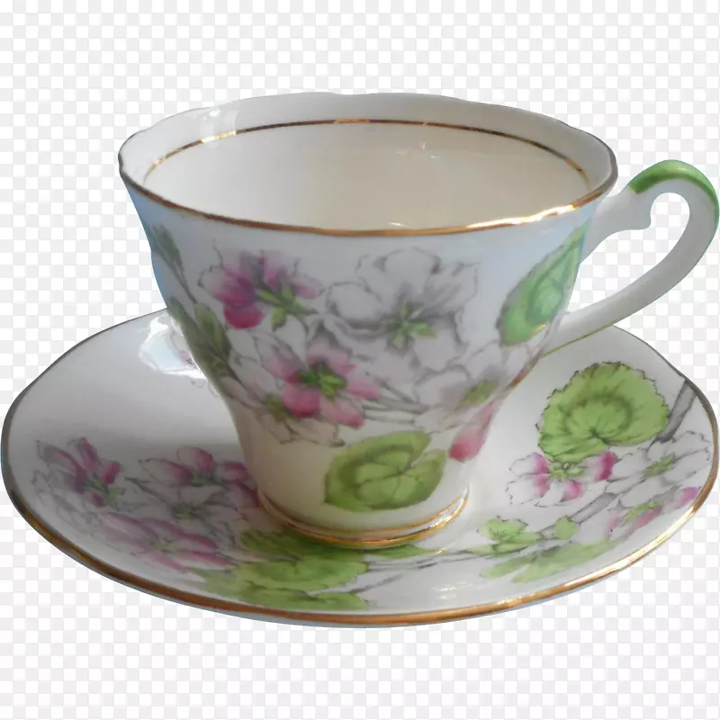 餐具碟咖啡杯瓷杯天竺葵