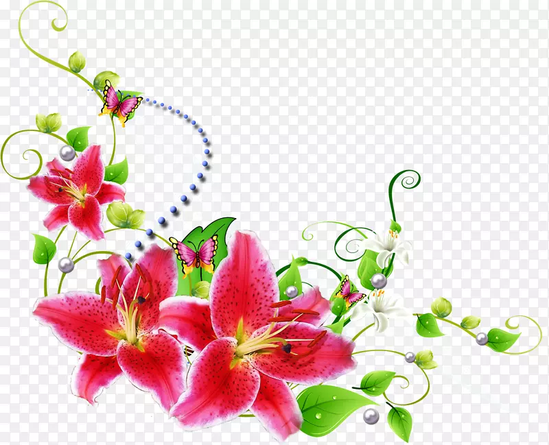 花卉设计剪贴画-藤蔓