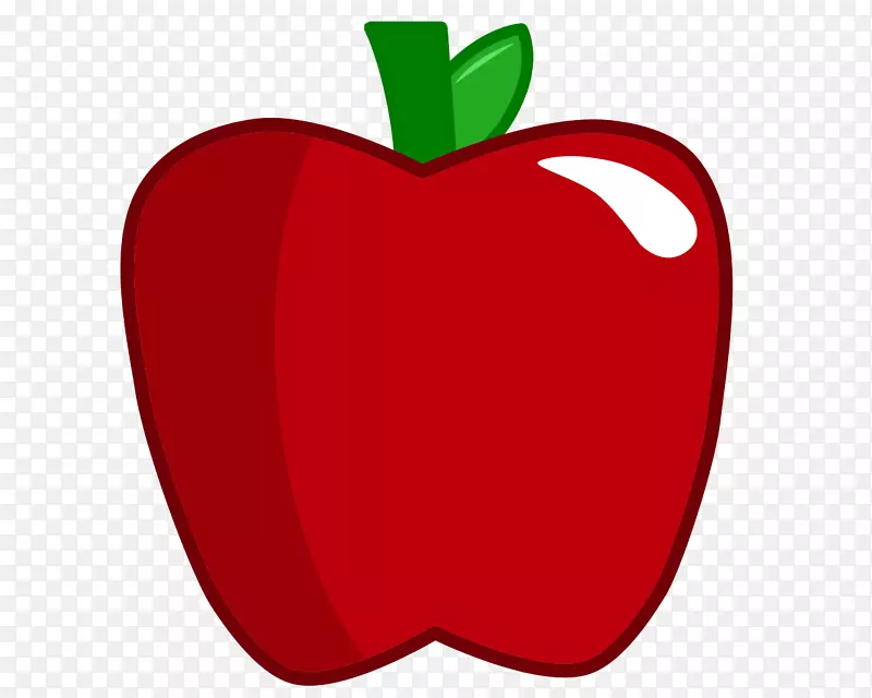 食品电脑图标剪贴画-红苹果