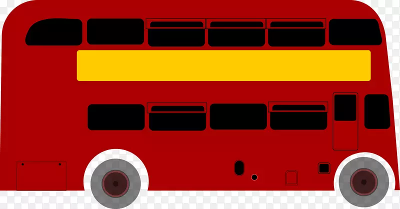 伦敦双层巴士剪贴画-伦敦