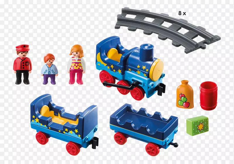火车Playmobil玩具铁路运输轨道-火车轨道