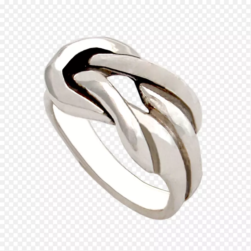结婚戒指珠宝银真情人结-结婚戒指