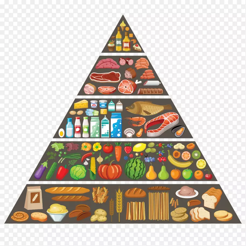 食品金字塔健康饮食营养金字塔